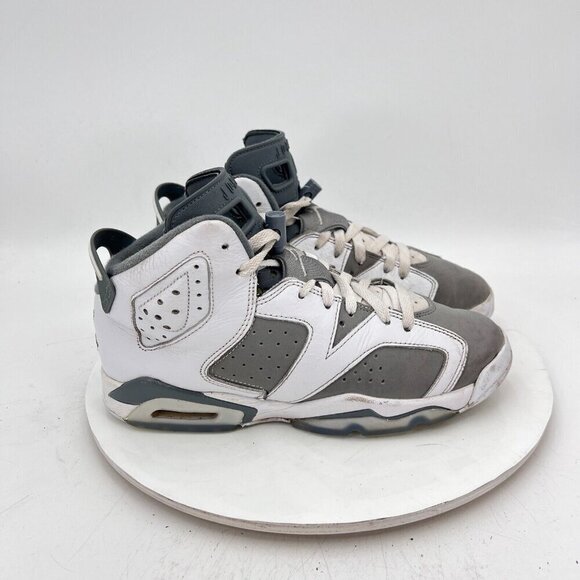 Nike Air Jordan Retro 6 Youth Size 6.5Y Women 8  CT8529-100 Cool Grey White Shoe - Picture 4 of 11